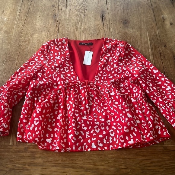 Sugar & Lipz Shirt (red) new with tags - Picture 2 of 5